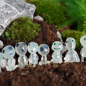 Fairy Garden Spirits Ghost Miniature Glow in the Dark, Plant Accessory, Plant Set, Cute Terrarium Figurines, Plant Terrarium Decoration
