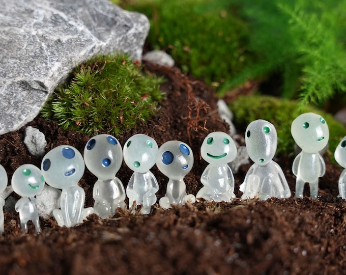 DIY Fairy Garden Spirits Ghost Miniature Glow in the Dark, Plant Accessory Terrarium Figurines