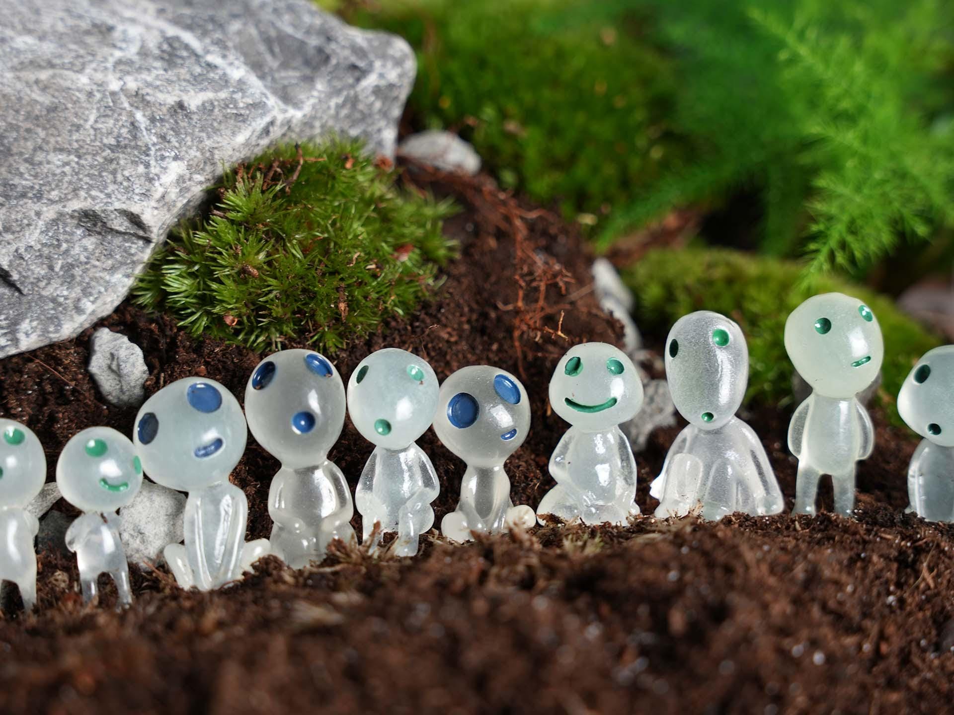 Fairy Garden Spirits Ghost Miniature Glow in the Dark, Plant Accessory, Plant Set, Cute Terrarium Figurines, Plant Terrarium Decoration