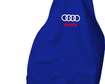 Audi Universal Fit Waterproof Full Coverage Front Car Seat Cover: Heavy Duty Rubber Backed Nylon, ALL COLOURS AVAILABLE