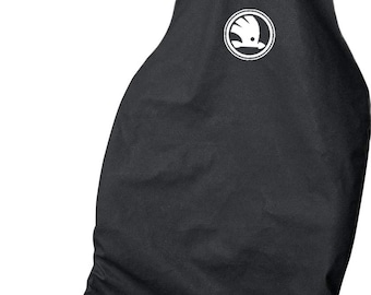 Skoda Logo Car Seat Cover: Universal Fit, Waterproof Protector