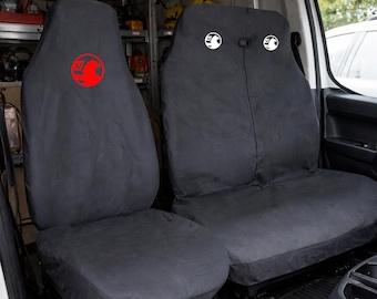 Vauxhall Movano Vivaro Tradie Van Cover Set Waterproof Premium Van Seat Covers: large single & twin passenger seat 2+1 Personalise Gift Idea