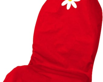 Top Quality Cute Daisy Sunflower Rose Flower LARGE 4x4 Front Car Seat Cover Protector Waterproof Available in Black, Blue, Grey, Red & More!