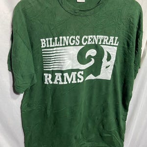 Vintage Billings Central Rams T-shirt Size L