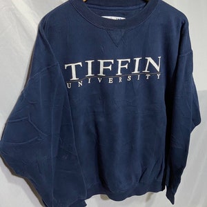 Vintage 90s Tiffin University Sweatshirt Size L