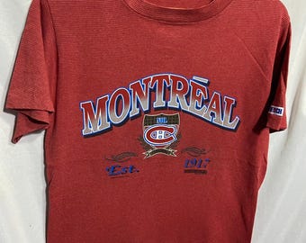 Vintage 1992 Montreal Canadiens NHL T-shirt Size M