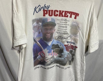 Vintage 1997 Kirby Puckett Minnesota Twins T-shirt Size L