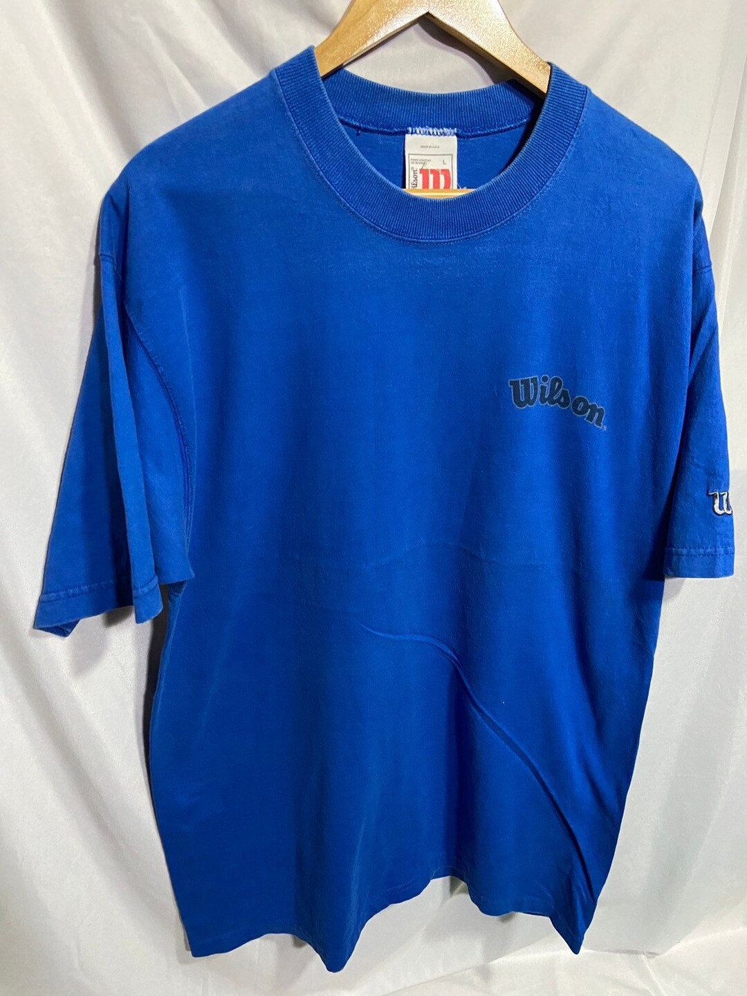Pantalon de baseball vintage Wilson homme XXL bleu royal rayé