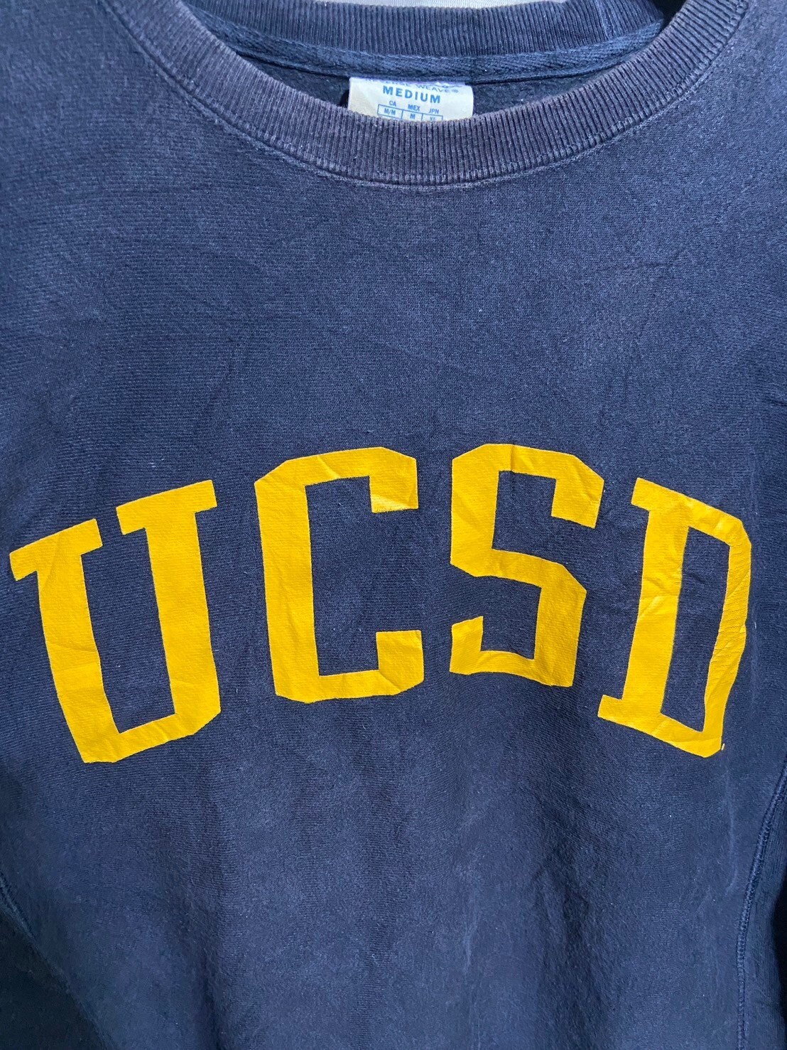 Vintage 90s Champion Reverse Weave X University of California San 
