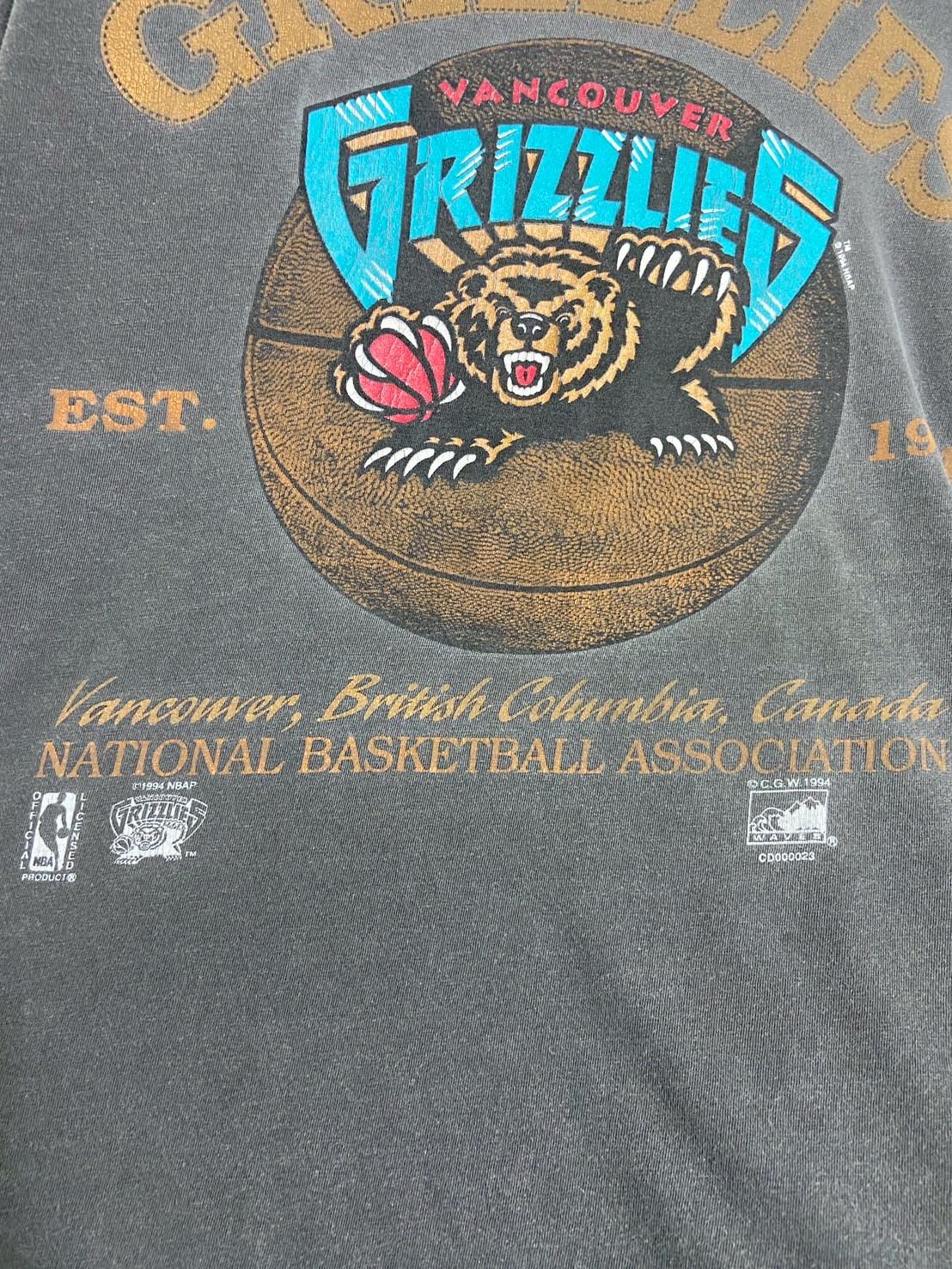 Vintage 1994 Vancouver Grizzlies T-shirt Size XL - Etsy