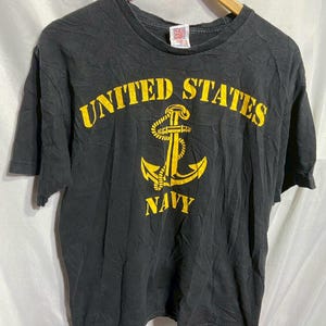Camiseta vintage de la Marina de los Estados Unidos, talla M