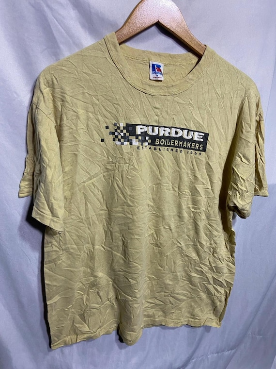ヴィンテージ 90 年代 パデュー ボイラマーカーズ x ラッセル T シャツ
