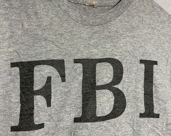 Vintage F.B.I T-shirt Size S - Etsy