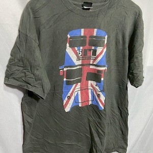 Vintage Tower of LONDON Red Bus T-shirt Size XL