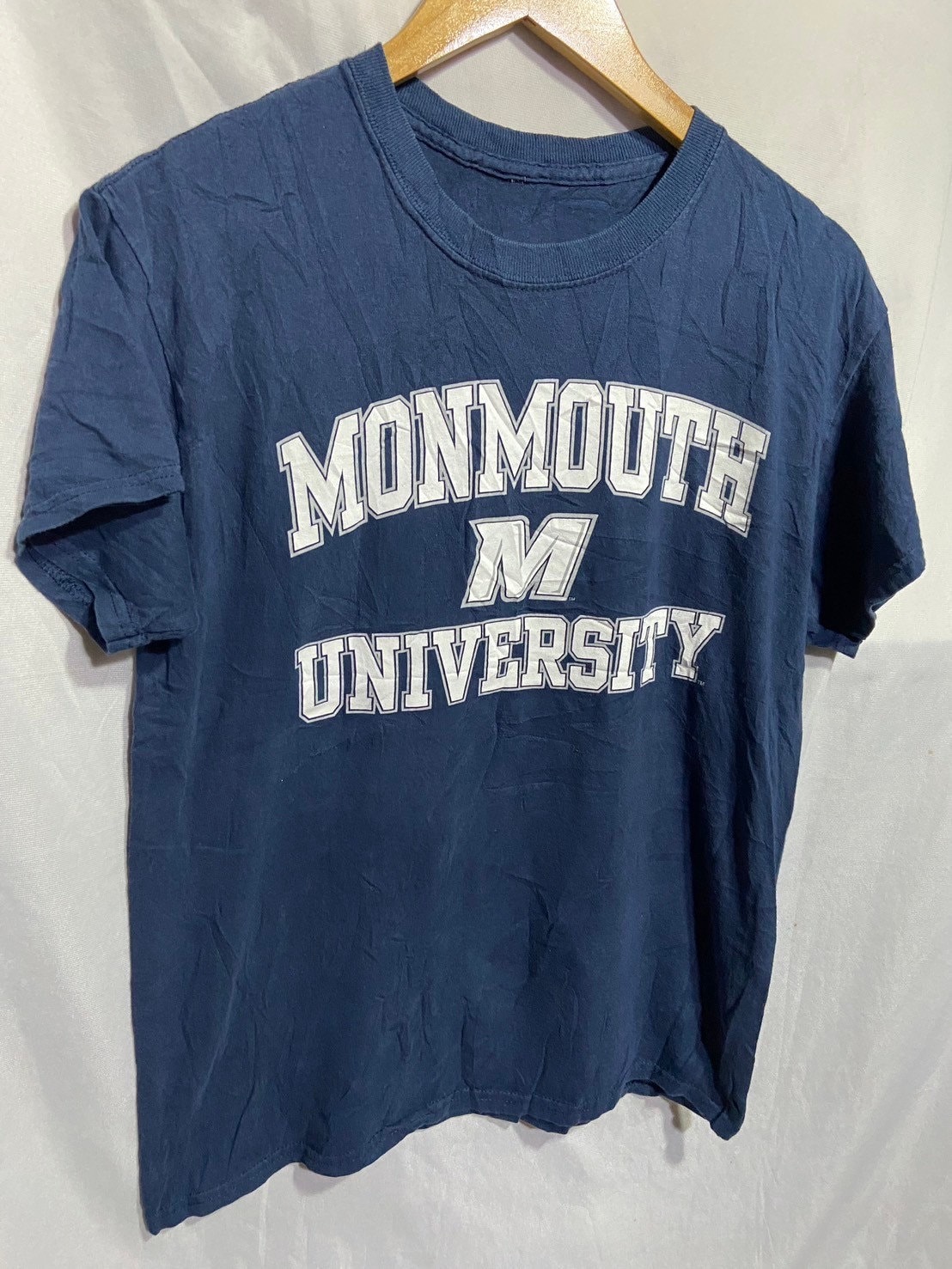 ヴィンテージ 90' USA製　MONMOUTH UNIVERSITY Monmouth University 名前とロゴステッカー ビニールデカール ノート