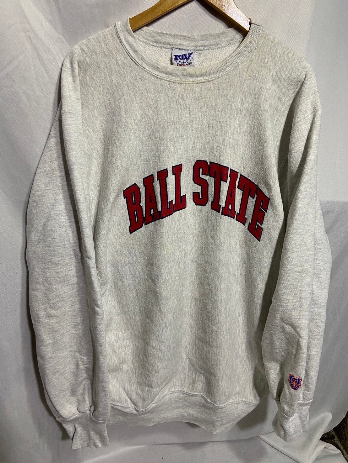 Vintage 90s Ball State University Sweatshirt Size XL Etsy