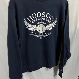Vintage Hudson Entdecker Softball x Champion Sweatshirt Größe S