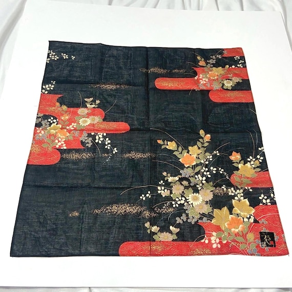 UNCROWD Skyline べっ甲柄 Hand made in Japan Vintage Flower Japan Handkerchief New With Tag BT59 - Etsy