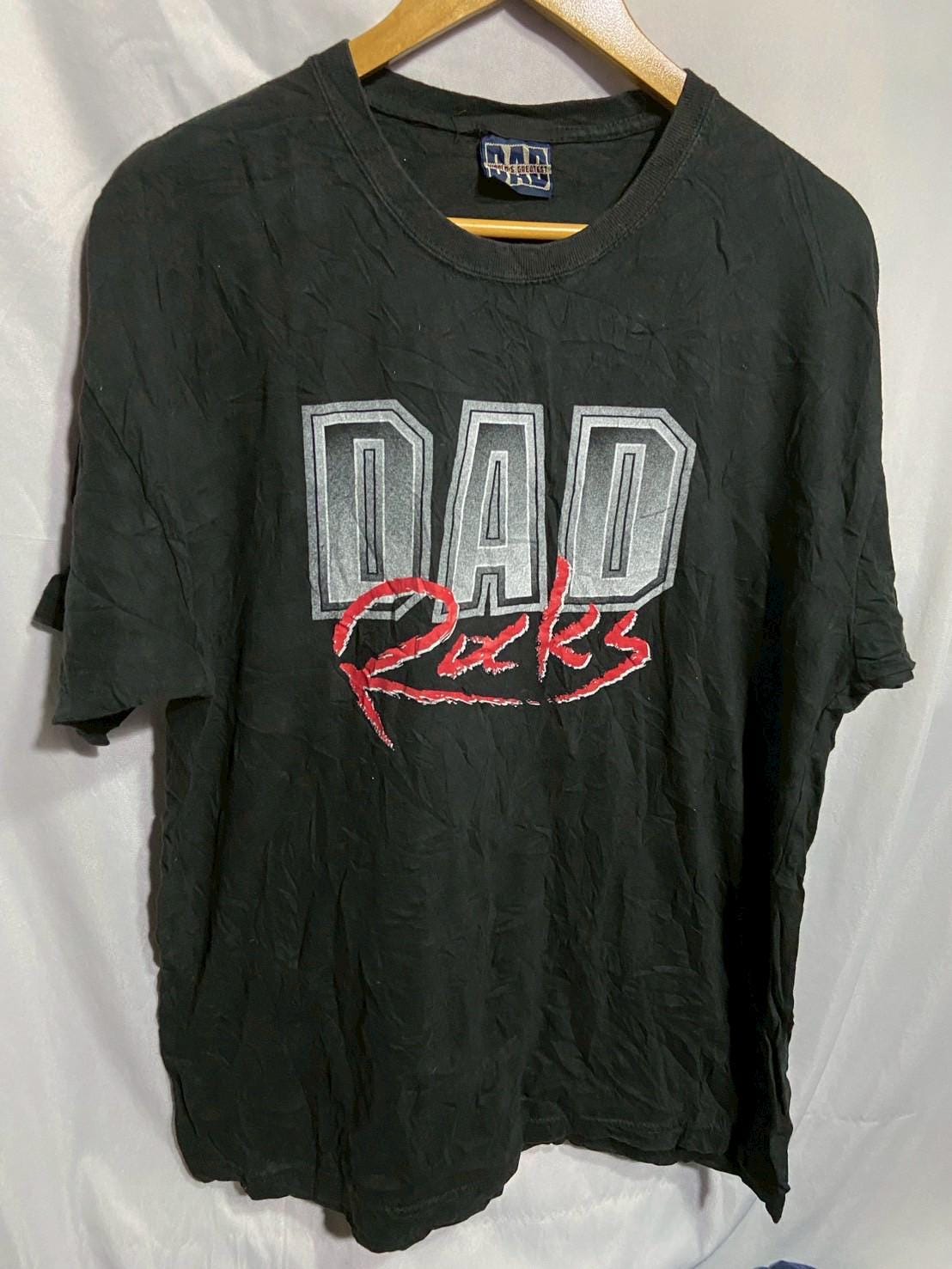 Vintage 90s DAD Rocks T-shirt Size XL