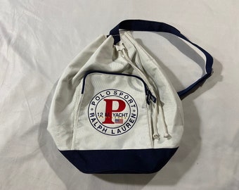 Vintage 90s Polo Ralph Lauren Polo Sport Spell Out Side Bag Pouch