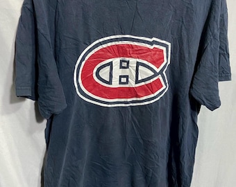 Vintage Montreal Canadiens Cristobal Huet T-shirt Size L