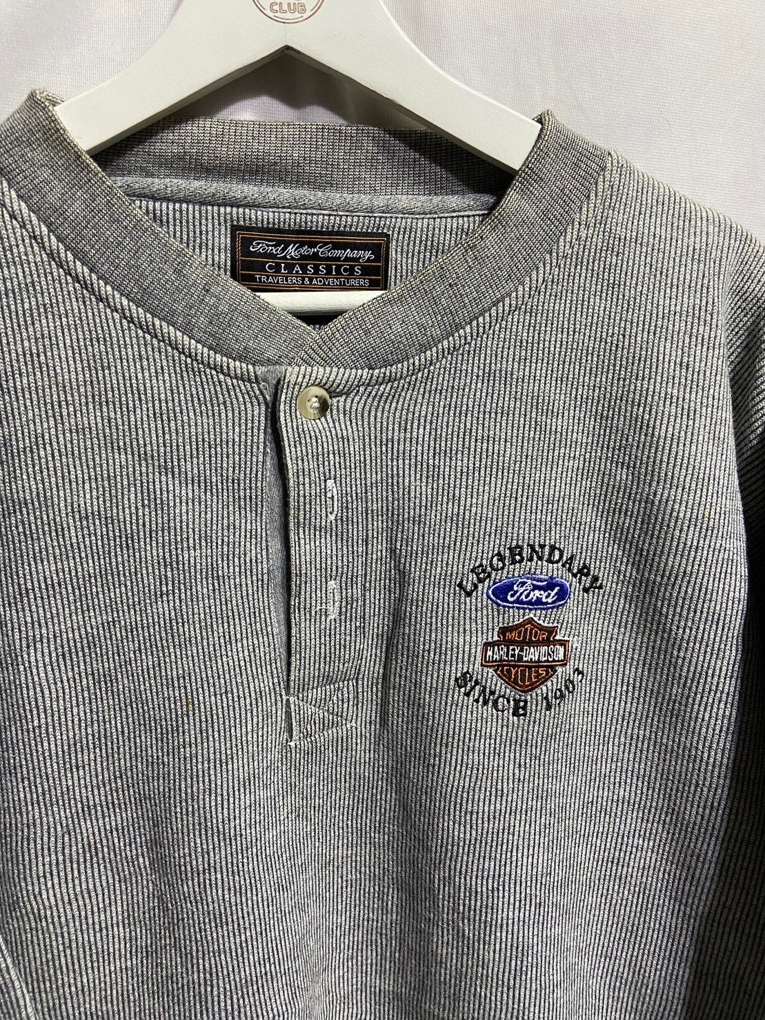 00'S Harley-Davidson Sweatshirt Pullover Hoodie Men's XL cotton white type Vintage Second Hand