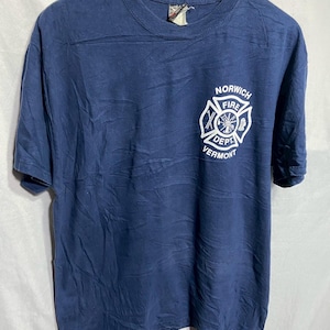 Vintage Norwich Fire Department T-shirt Size L