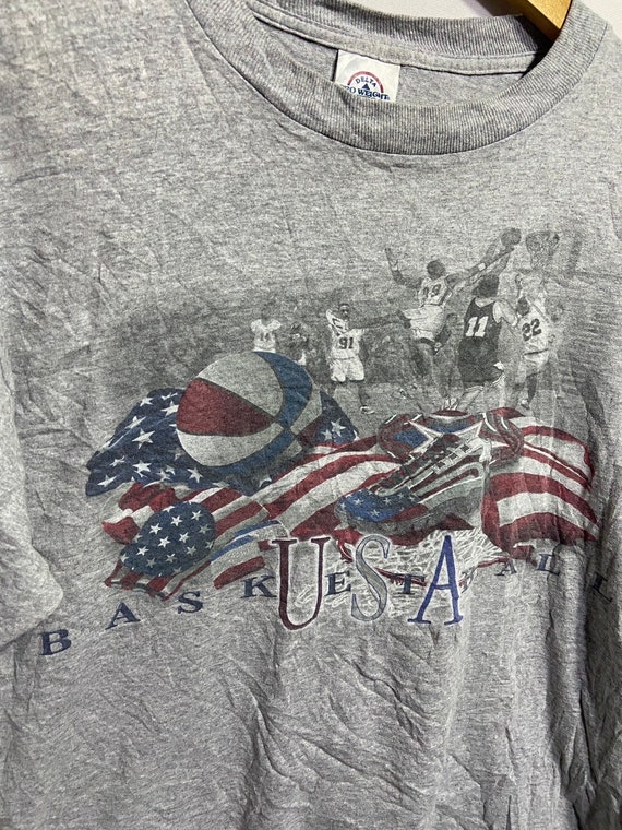 ヴィンテージ 90 年代 USA バスケットボール T シャツ サイズ L - Etsy
