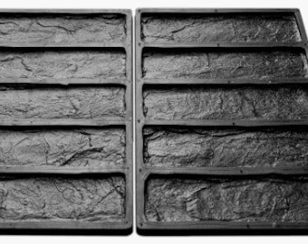 Rubber Mold &quot;Old Brick&quot; for Gypsum Decorative Tiles FREE Shipping!
