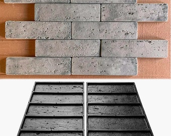 Rubber Mold &quot;Travertine&quot; for Gypsum Decorative Tiles FREE Shipping!
