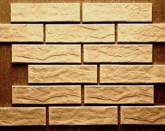 Polyurethane mold "Roldan Brick" for 10 cells of Gypsum Decorative Tiles FREE Shipping!
