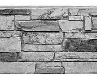 Polyurethane Mold "Rock Stone" for Decorative Stone Polyurethane Flexible Molds for Gypsum Tiles FREE Shipping!