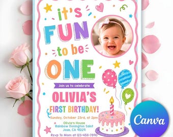Baby First Birthday Elegant Birthday Party Invitation Template Red Vintage Birthday Invite Printable Birthday Invitation Editable Party Card
