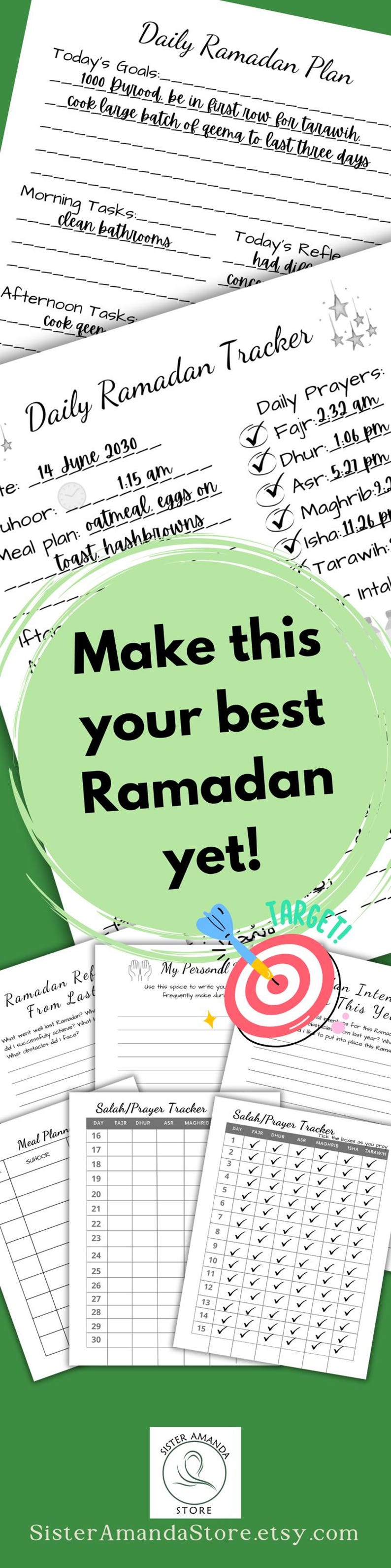 Downloadable Digital Ramadan Planner Tracker Printable PDF for Kids ...