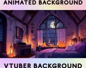Spooky Halloween Vtuber Background | Creepy Anime Overlay | Stream Studio Setup