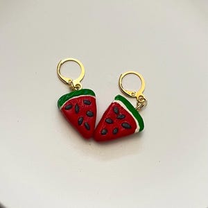 Handmade Palestine Flag Earrings with Heart