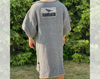 roosting crow poncho