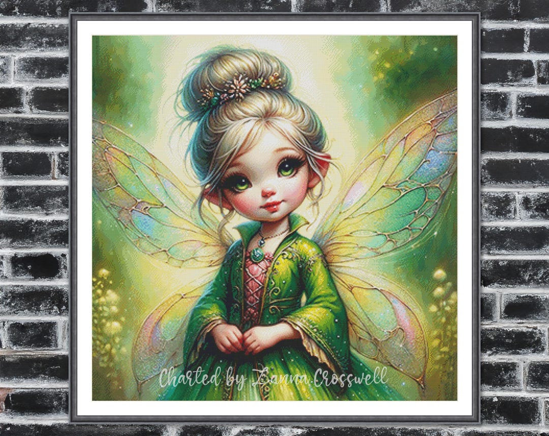 Little Fairy - Fantasy Full Coverage Cross Stitch Pattern for Advanced ...