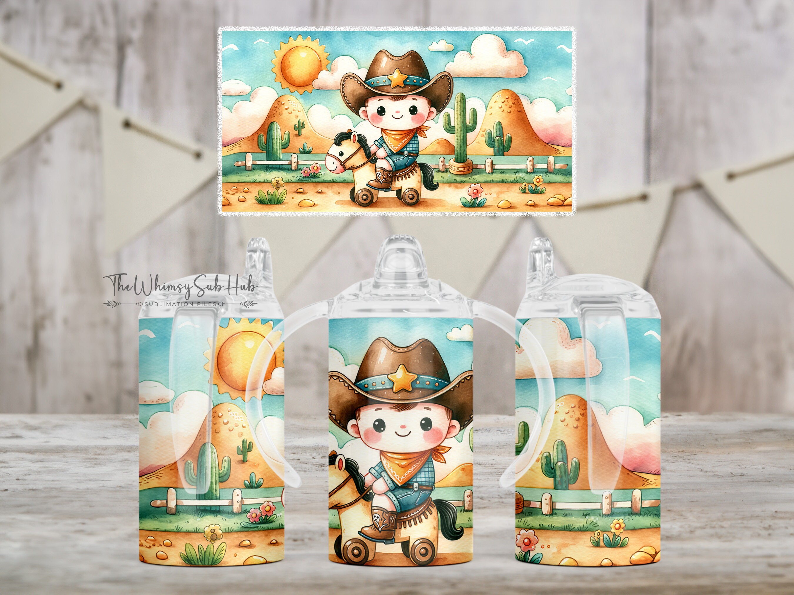 Cowboy Cadillac - Infant & Toddler Western Sippy Cup main image 1
