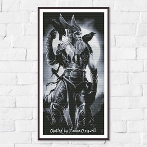 Viking - Cool Full Coverage Cross Stitch Pattern For Advanced Stitchers Downloadable Printable PDF Pattern Keeper Compatible File.