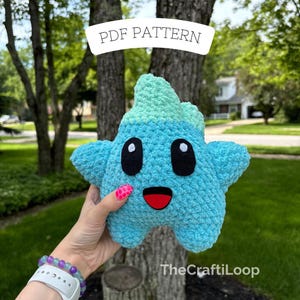 Starbright Crochet Pattern, Low Sew Crochet, Amigurumi Instructions, Crochet Plushie Pattern, PDF Pattern, Intermediate Crochet Pattern