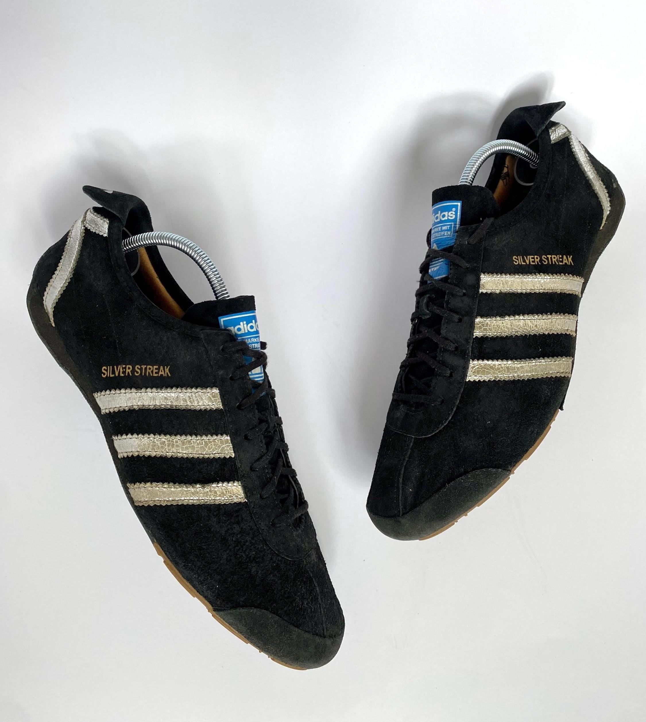 adidas gazelle silver green womens Vintage Adidas Rom Sneakers US 9 – dla dushy