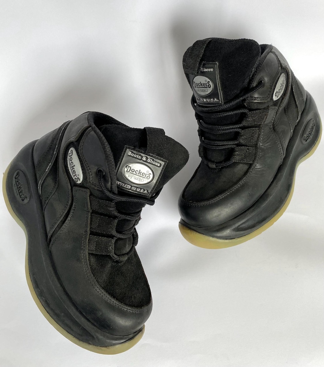 Ultra Rare Vintage DOCKERS Platform Trainers Shoes Boots Y2K / 90s