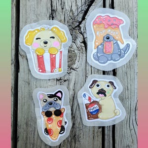 Stickers chiot cinéma (Ensemble de 4)