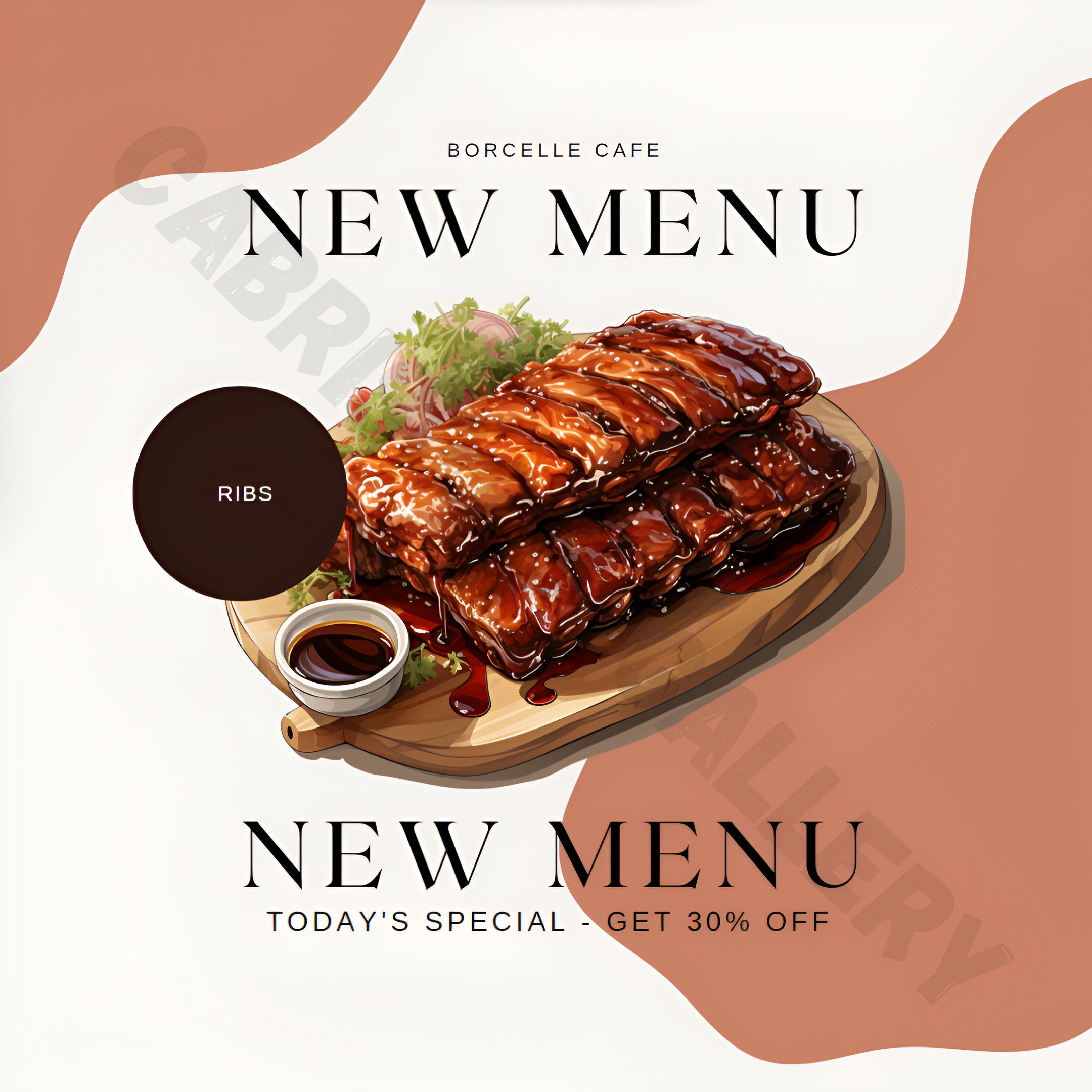 Food, Bbq Ribs Watercolor Clipart,spare Ribs Png Graphics, Ong Sweets ...