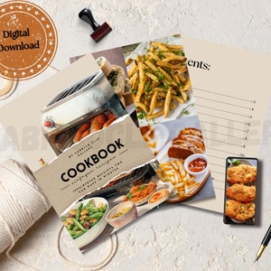 150 airfryer Recipes Digital Cookbook - Airfryer recipes - A recipe journal of healthy airfryer recipes - Digital recipe book