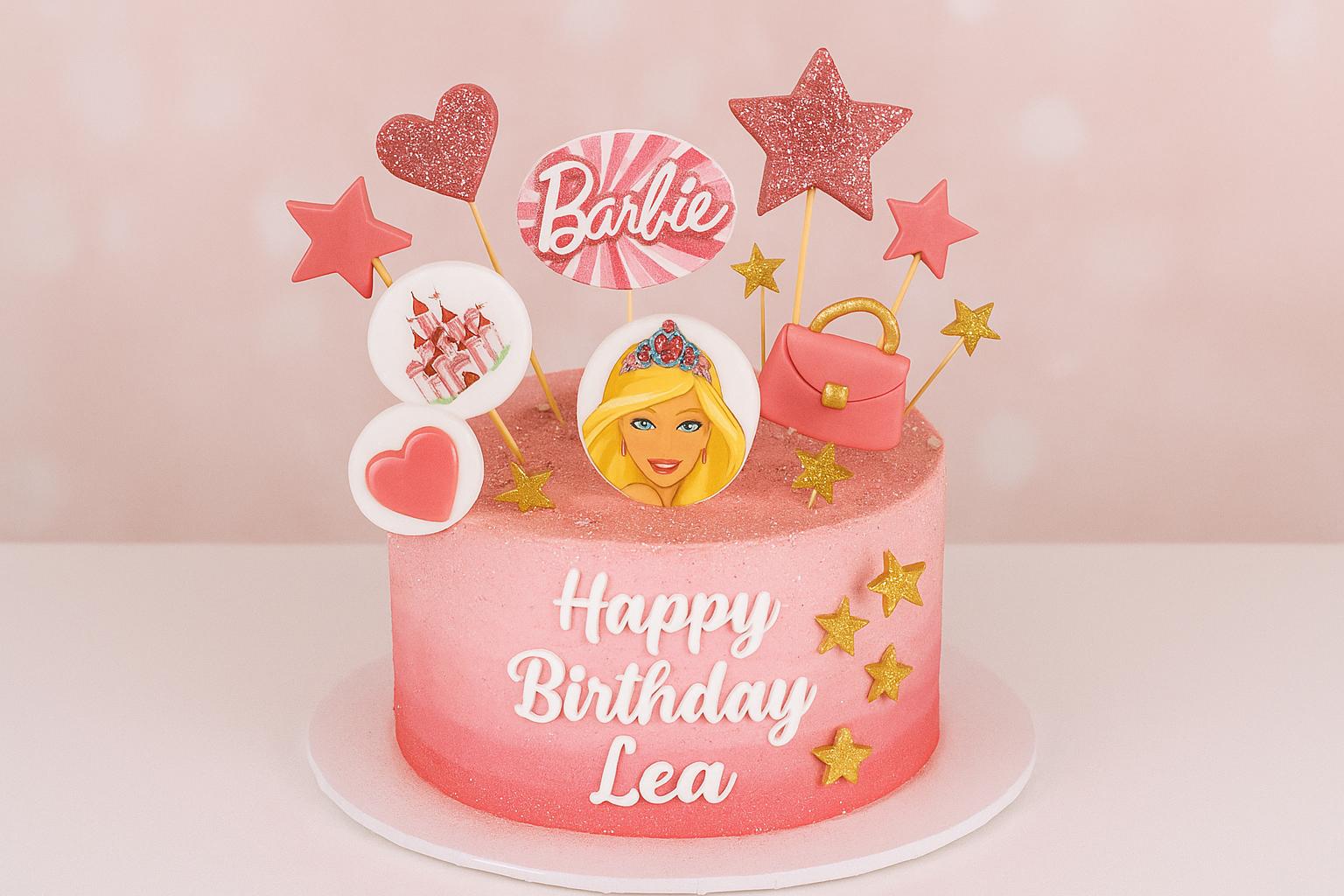 Prinzessin Geburtstags-Deko Set – 36 Teile, Rosa-gold, Kuchen-Topper Für Torten & Cupcakes