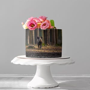Deko Fondant Wildschwein - Jäger - Wald Tortendekoration Kuchendeko