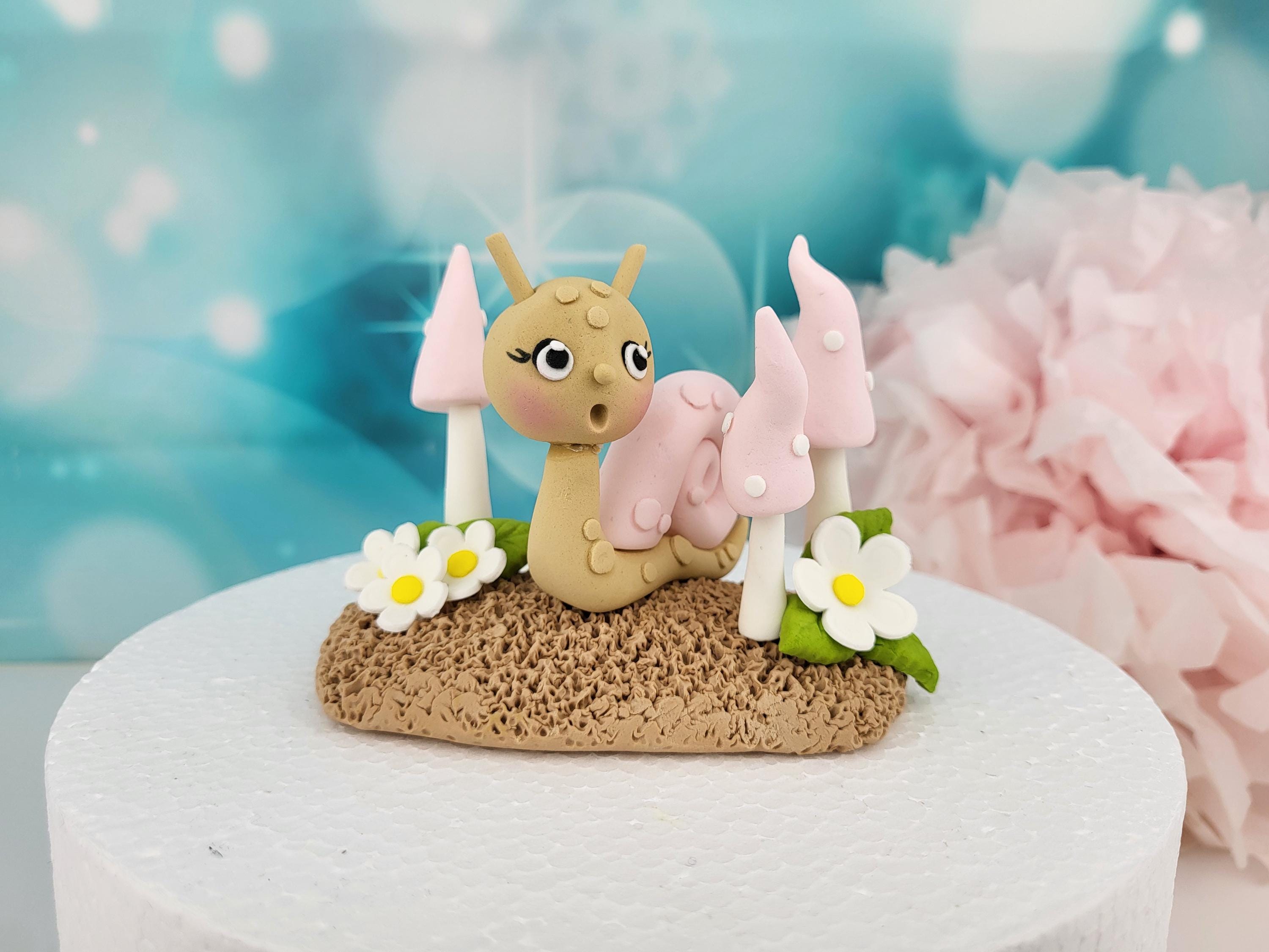 Decorazione Torta Compleanno Animali Foresta - Set 5 Statuine In Resina Con Striscione - Foto 7