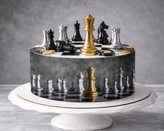 Decorative Fondant A4 Chess Pattern – Edible Fondant Sheet for Cutting & Punching – Chessboard Cake Decoration, Cupcake Decoration, Cookies